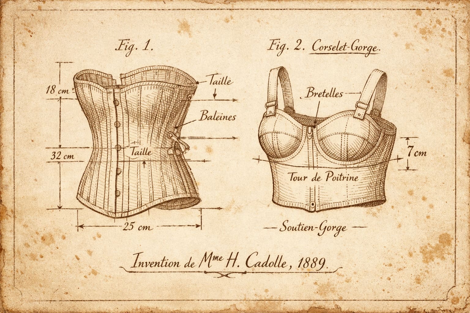 Herminie Cadolle Invents the Modern Bra - undefined