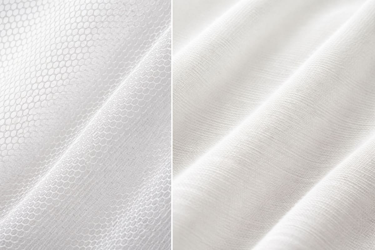 Tulle vs Chiffon: Both Sheer, Completely Different Construction