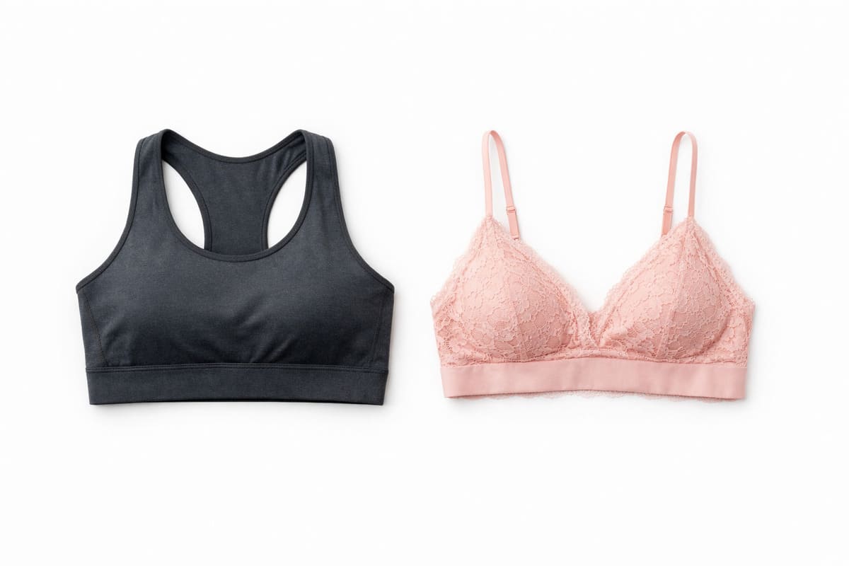 Sports Bra vs Bralette: Both Wireless, Completely Different