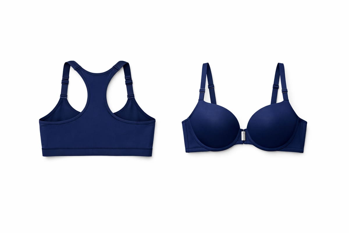 Racerback vs Front-Closure Bra: They Often Come Together, But They're Not the Same